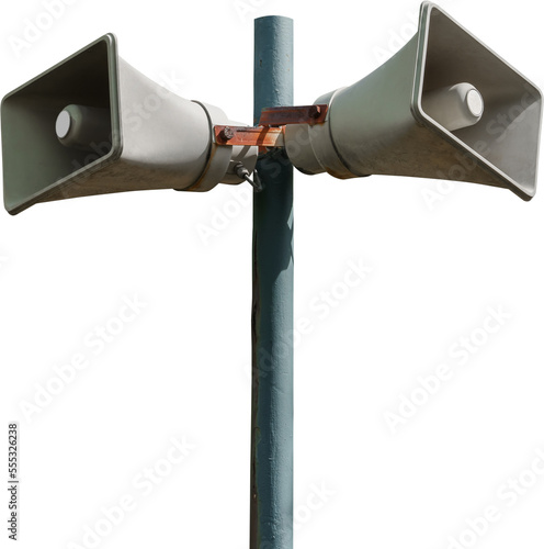 Canvas Print Outdoor loudspeaker for element and decoration.