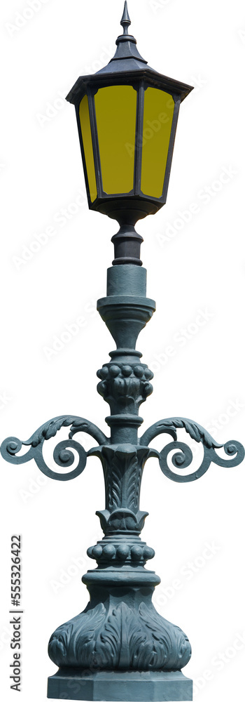 Lantern pole vintage for element and decoration.