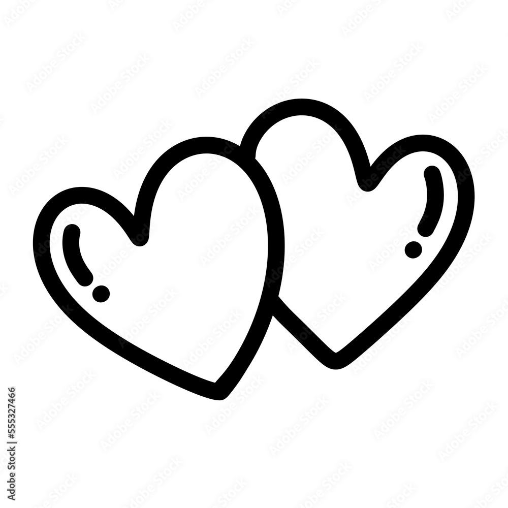 Doodle love heart cute hand drawn. Doodle love heart cute hand drawn.