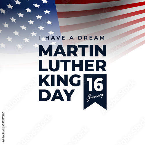 Canvastavla Martin Luther king day themed design, perfect for posters, backgrounds, social m