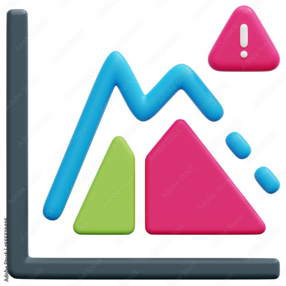 risk 3d render icon illustration risk 3d render icon illustration