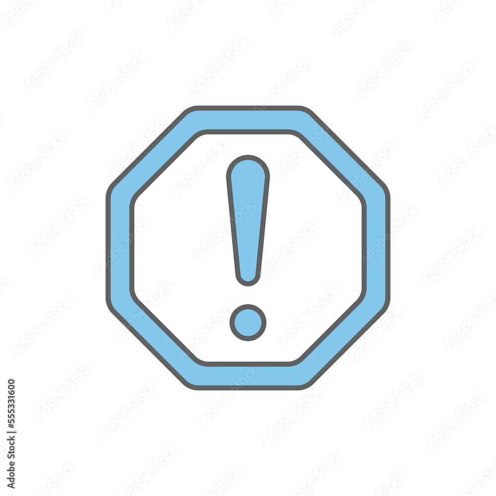 Alert sign. Two tone icon style. icon related to warning. Simple vector design editable Alert sign. Two tone icon style. icon related to warning. Simple vector design editable