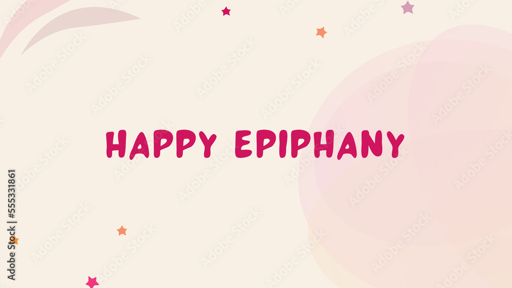 happy Epiphany wish with waivy colourful background happy Epiphany wish with waivy colourful background
