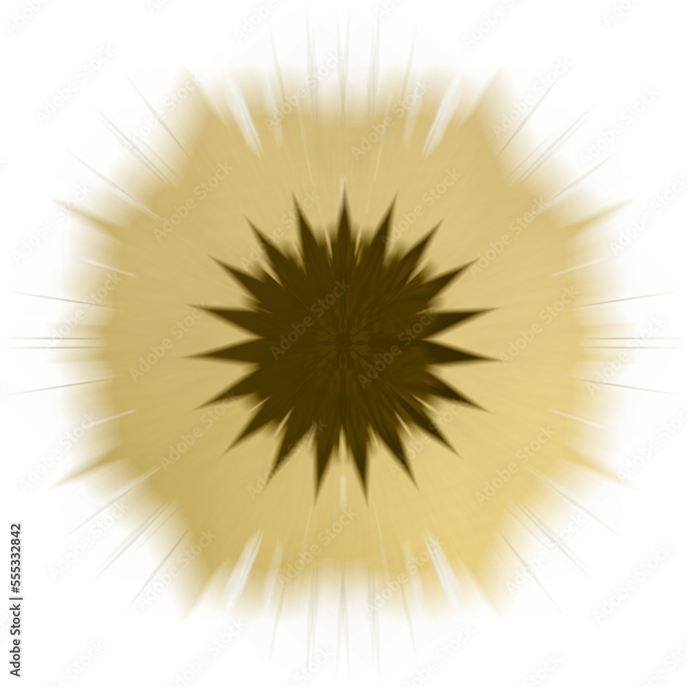 Obraz premium Abstract transparent golden burst texture design element.