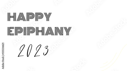 simple Epiphany 2023 wish image with white transparent background photo