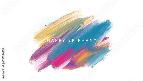 Epiphany wish image with colourful transparent background photo