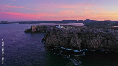 Images over the sky, aerial views from a drone of the marvellous corners of menorca. Rock, sea, sky and endless colours are mixed to give life to something so real