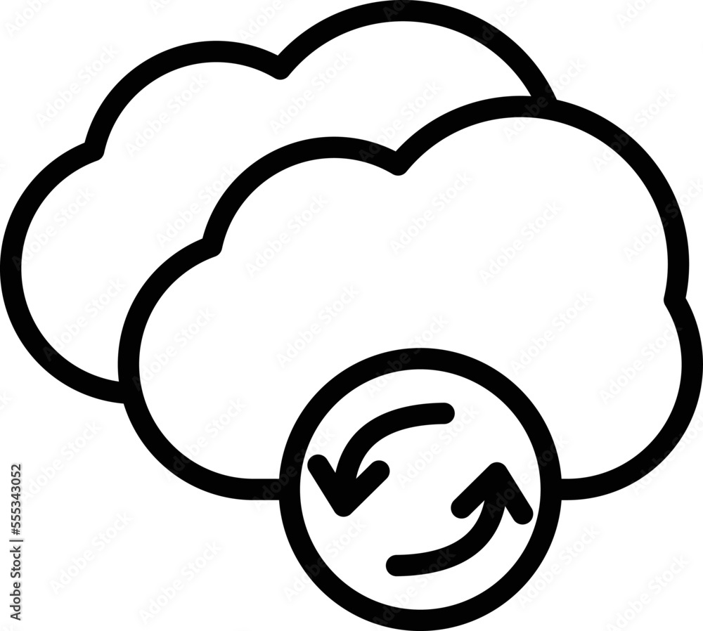 Cloud Refresh Vector Icon
Cloud Refresh Vector Icon