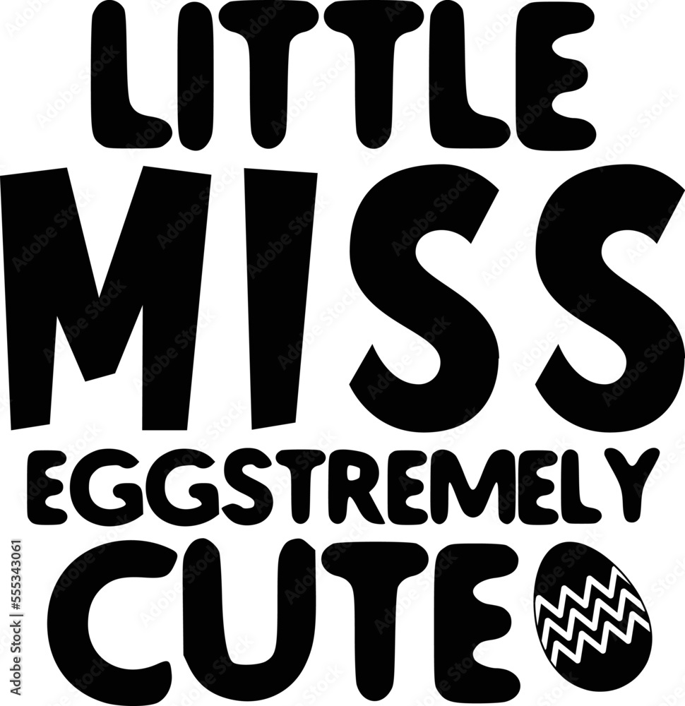 Obraz premium Little Miss Eggstremely Cute