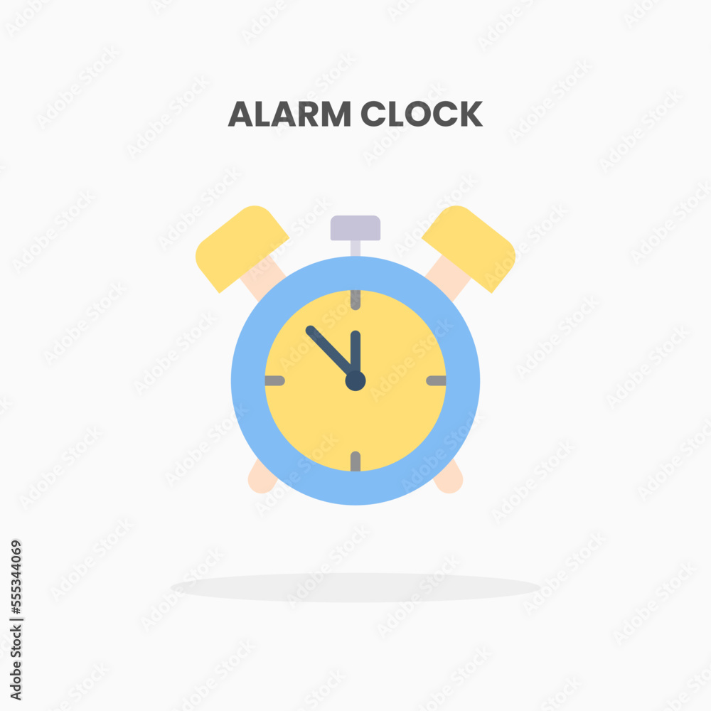 Alarm Clock icon flat. Vector illustration on white background. Can used for web, app, digital product, presentation, UI and many more. Alarm Clock icon flat. Vector illustration on white background. Can used for web, app, digital product, presentation, UI and many more.