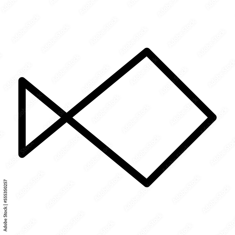 Fish Icon Line Style Fish Icon Line Style