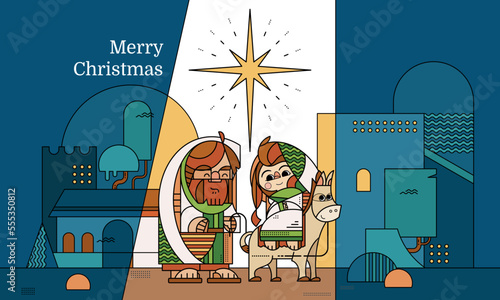 Joseph and Mary went to Bethlehem to give birth Jesus Christ