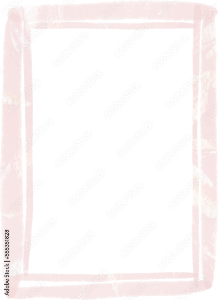 Vector Pink Pastel Frames with Copyspace, Rectangle frame, white background Vector Pink Pastel Frames with Copyspace, Rectangle frame, white background