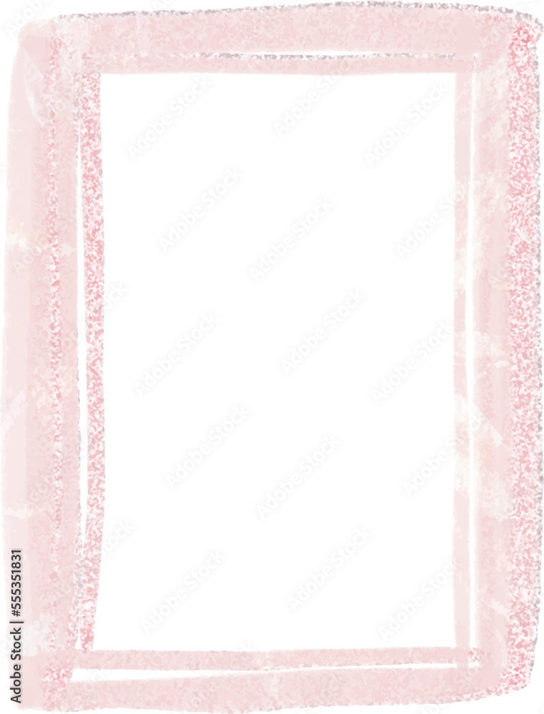Vector Pink Pastel Frames with Copyspace, Rectangle frame, white background Vector Pink Pastel Frames with Copyspace, Rectangle frame, white background
