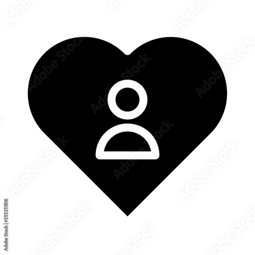 heart icon glyph style