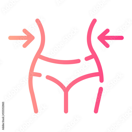 weight loss gradient icon