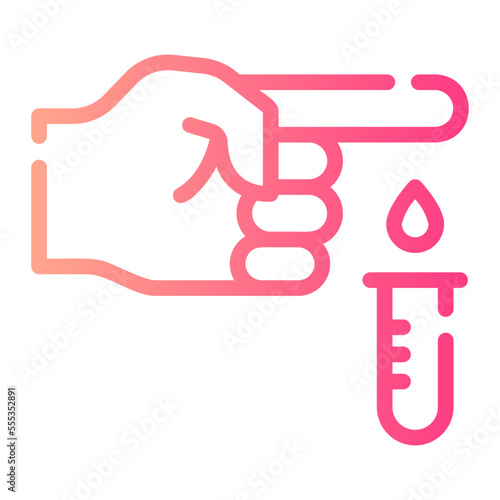 blood test gradient icon