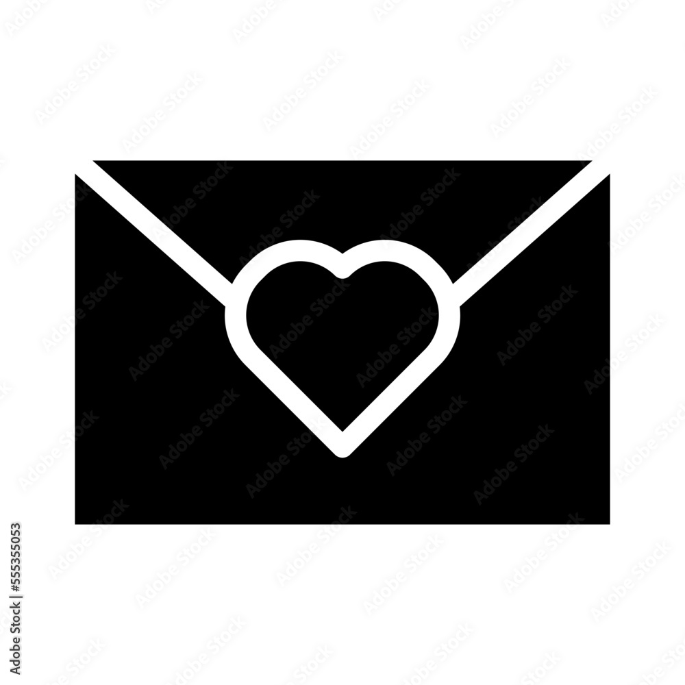 Mail Icon Glyph Style
