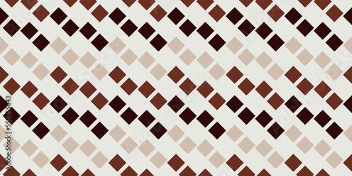 Coffee background squares. Seamless pattern for print and decor. Suitable for textiles and packaging, seamless prints. Seamless brown coffee rhombs.