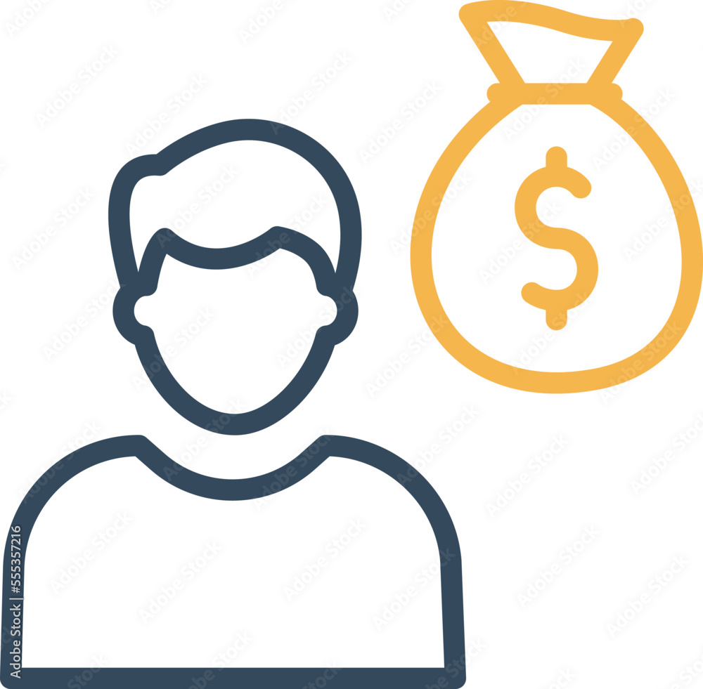 Wealth person Vector Icon
Wealth person Vector Icon