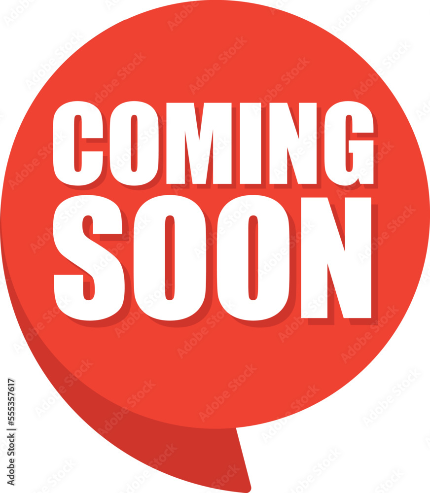 Coming soon comic speech bubble in pop art style. Comic speech. Dialog window. Yellow banner for sale. Coming soon comic speech bubble in pop art style. Comic speech. Dialog window. Yellow banner for sale.