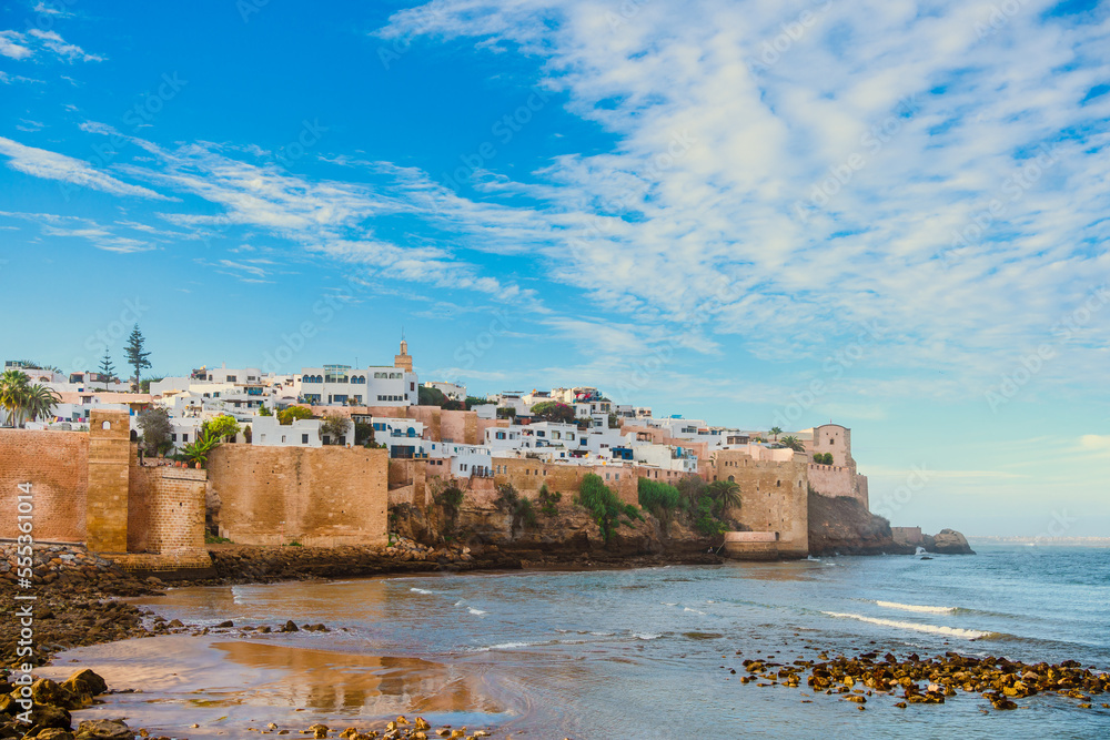 Picturesque view of Kasbah of the Udayas in Rabat, Morocco's capital city