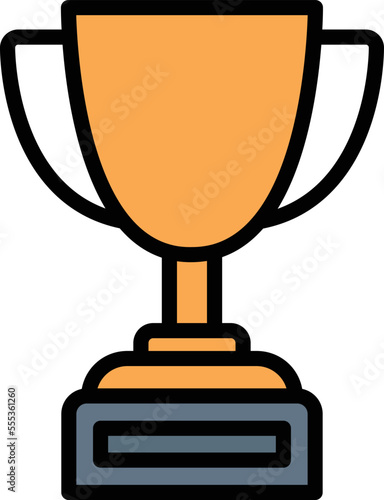 Winner Trophy Vector Icon
