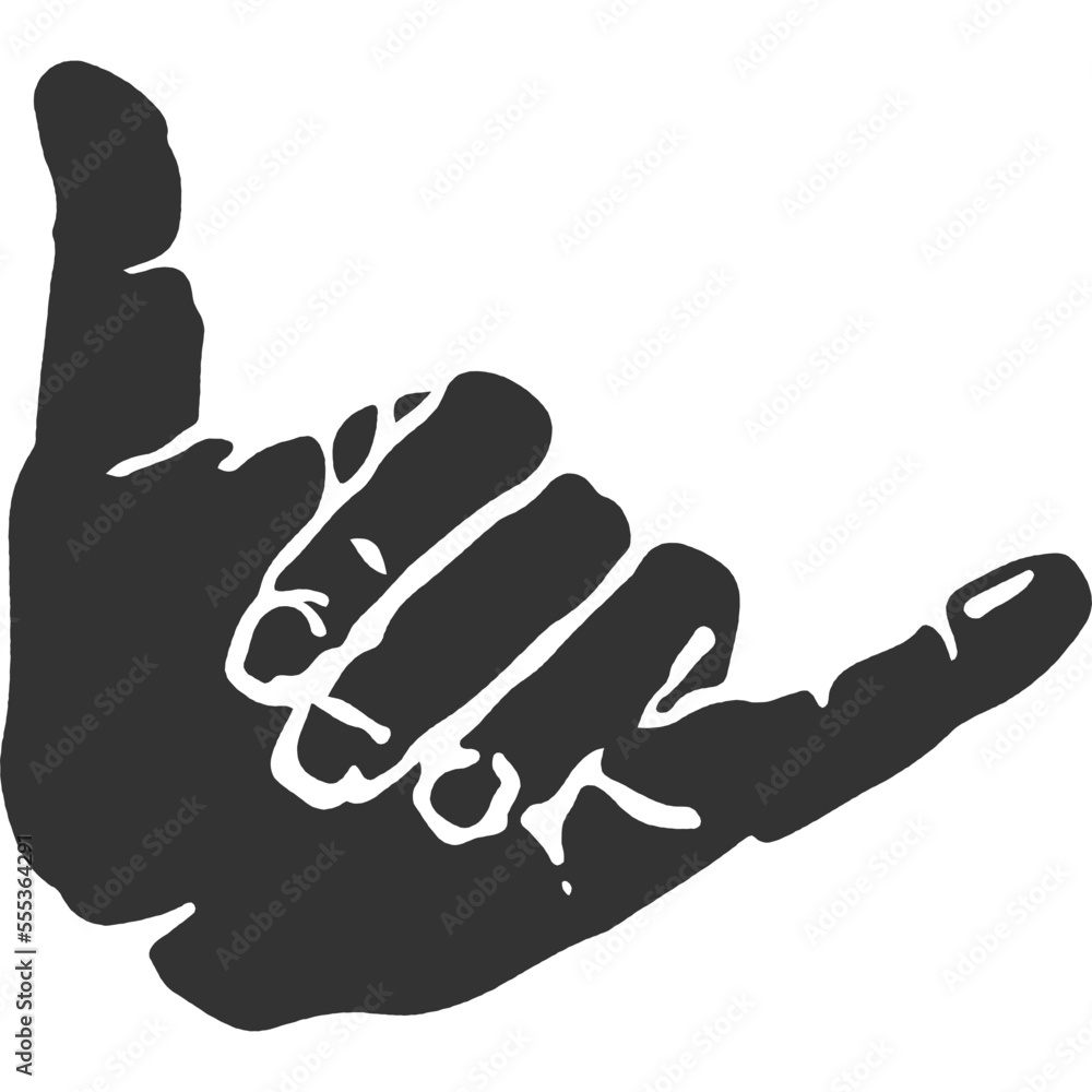 Obraz premium Hang Loose Vintage Illustration Vector
