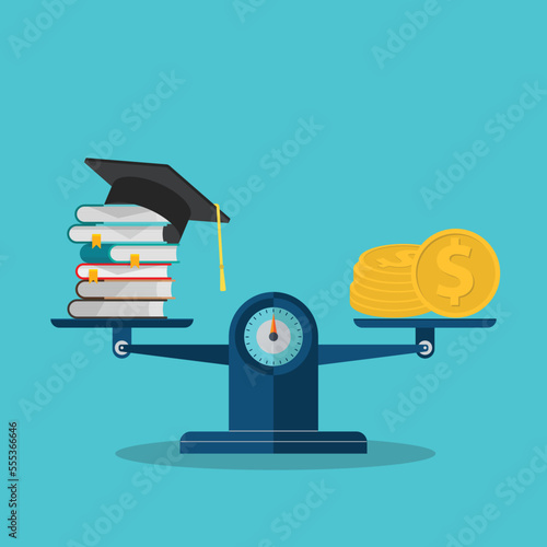 Investment in education. Vector illustration