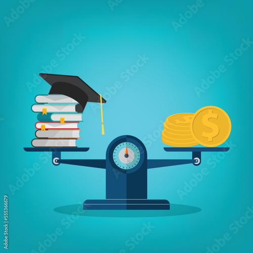 Investment in education. Vector illustration