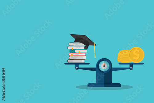 Investment in education. Vector illustration