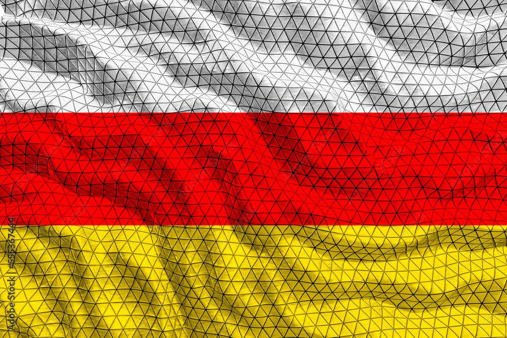 National flag of South Ossetia. Background with flag of South Ossetia National flag of South Ossetia. Background with flag of South Ossetia