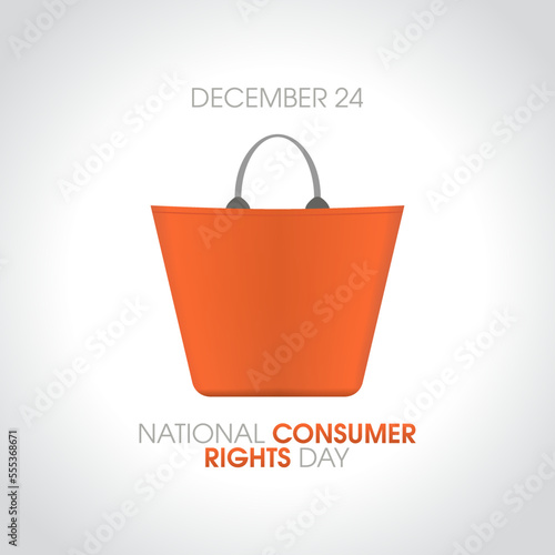 vector graphic of national consumer rights day good for national consumer rights day celebration. flat design. flyer design.flat illustration.