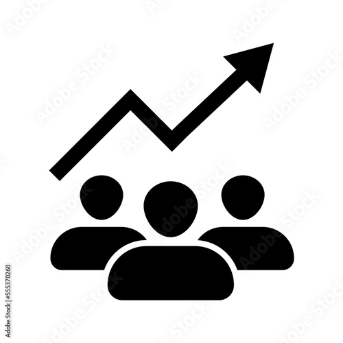 profile, user, people symbol with arrow up icon vector