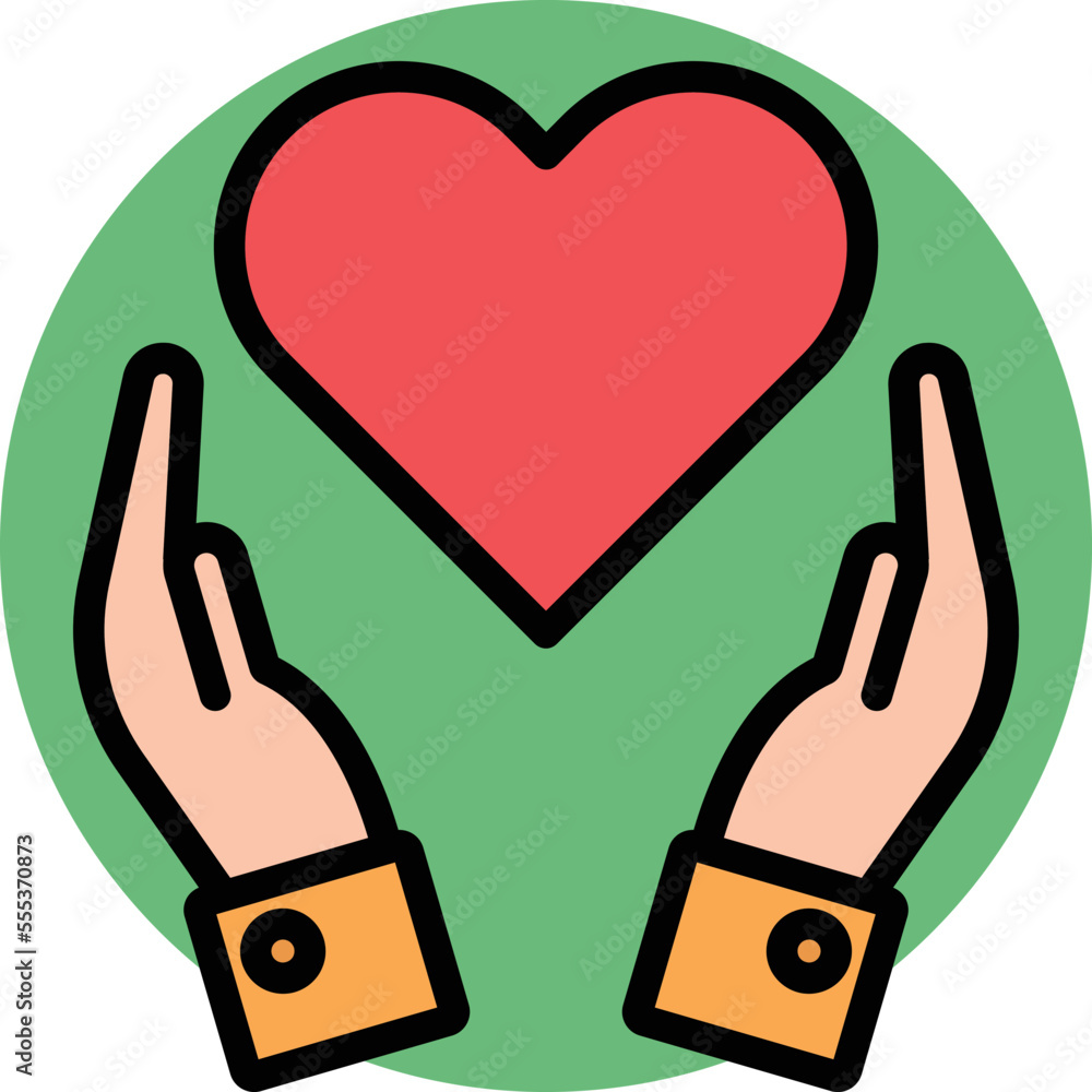 Give Heart Vector Icon
