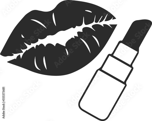 Lips hydration icon, hydrating lip icon black vector