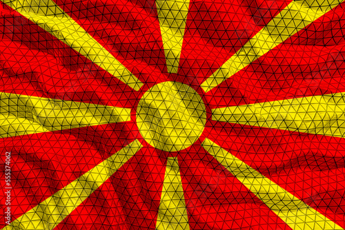 National flag of Macedonia.. Background with flag of Macedonia.
