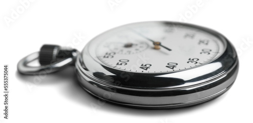 Foto Vintage old silver golden pocket watch