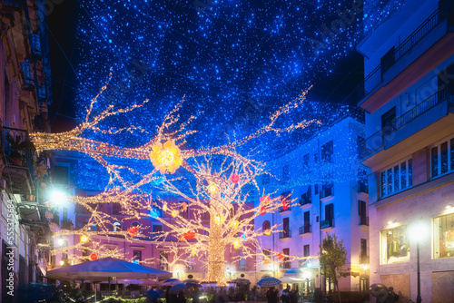 Canvas-taulu artist's lights of salerno