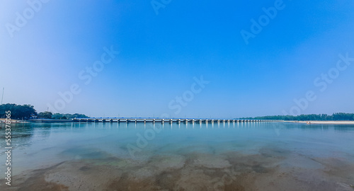 Beautiful landscape view of Teesta Barrage  one of the most scenic places in Bangladesh. Bangladesh tourism. Teesta Barrage  West Bengal s multipurpose water taming project on Teesta.