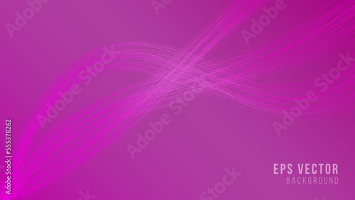 Abstract wavy lines, pink background with lines and layers. Profile header, site header. Vector design, illustration