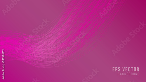 Abstract wavy lines, pink background with lines and layers. Profile header, site header. Vector design, illustration
