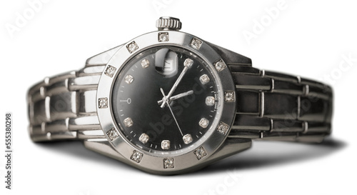 Beautiful male luxury black watch
