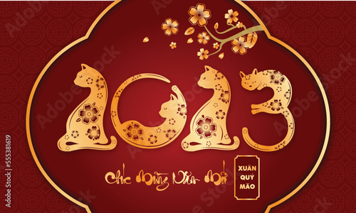 Four cats new year 2023 Quy Mao, Vietnamese new year 2023