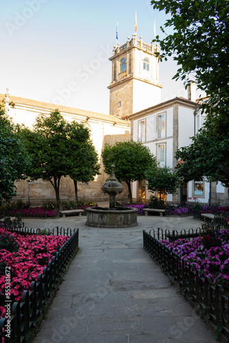 Fonseca Square in the historic center of Santiago de Compostela - Spain