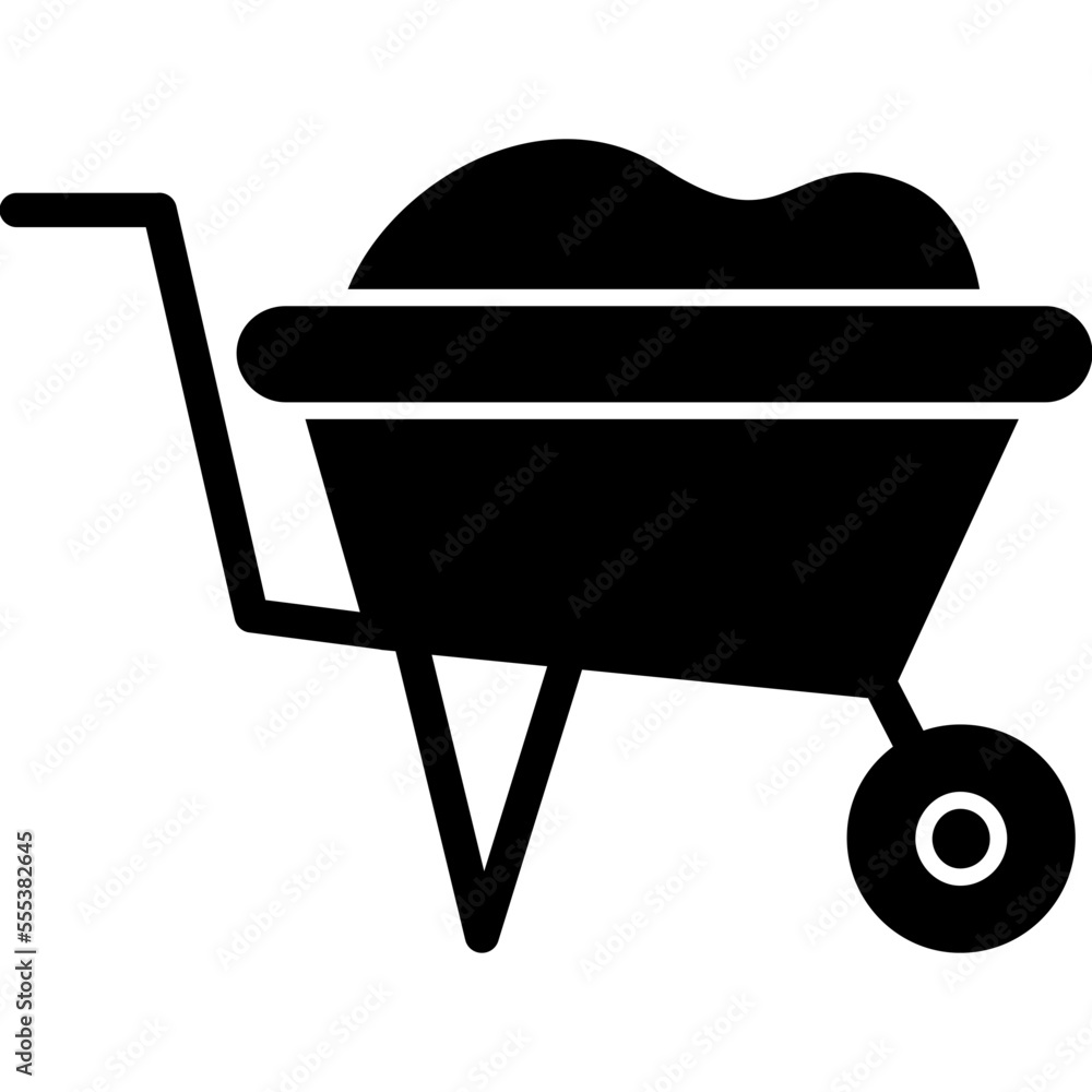 Wheelbarrow Icon Wheelbarrow Icon