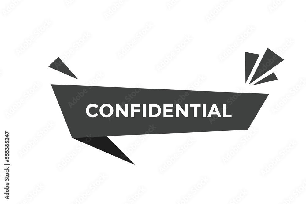 Confidential button web banner templates. Vector Illustration
Confidential button web banner templates. Vector Illustration