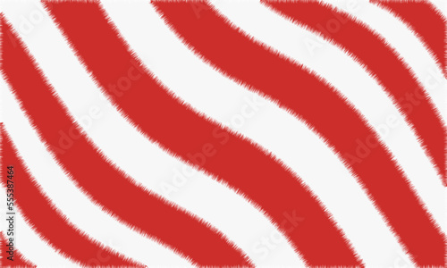Abstract fluffy fur red and white background