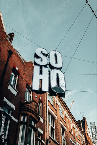 soho sign in the london photo