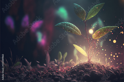 植物の煌めき, 玉ボケ Generative AI